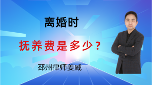 邳州律师姜威：抚养费标准怎么定？起诉离婚时如何主张合理金额？-邳州律师姜威